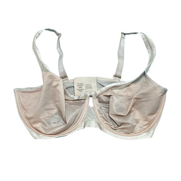 Soma Unbelievable Lift Scoop Bralette Coverage Bra 40G Unlined Underwire Nude - Picture 1 of 4